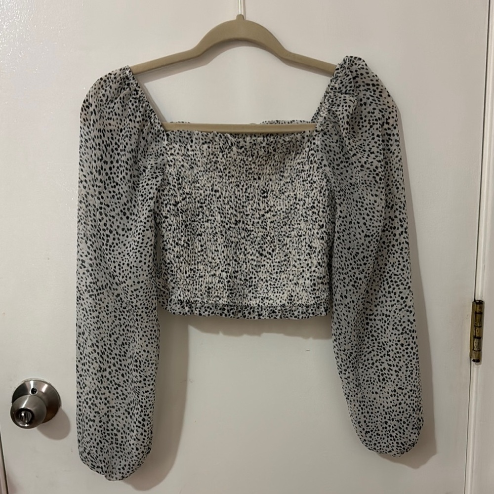 Elegant Black and White Women's Top